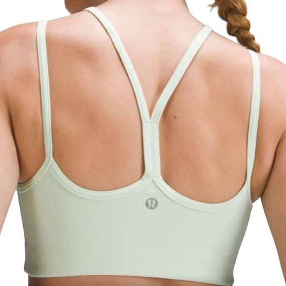 lululemon athletica Other - Lululemon Flow Y Strappy Bra Nulu Light Support, A-C Cups Kohlrabi Green Size 8